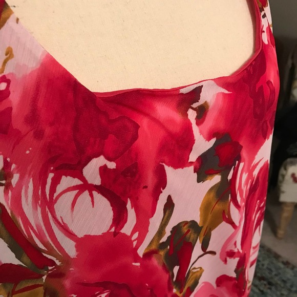 Dana Kay Rasberry and Green Two Piece Floral Maxi Dress w/Jacket, NWT, Size 18W - Picture 6 of 10